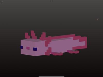 Minecraft Axolotl Figure