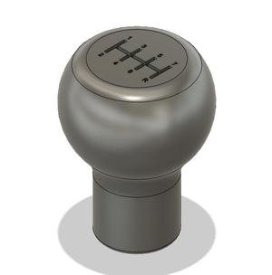 Round Shifter Knob + Threaded adapter for TH8S