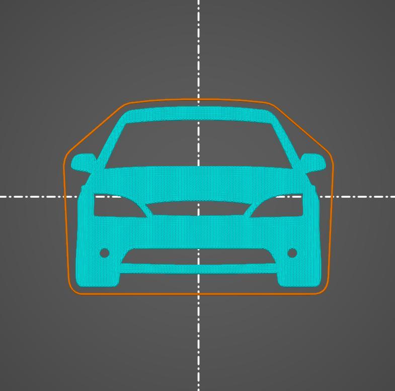 Ford Mondeo Mk3 Pre Facelift 2000-2003 front key silhouette