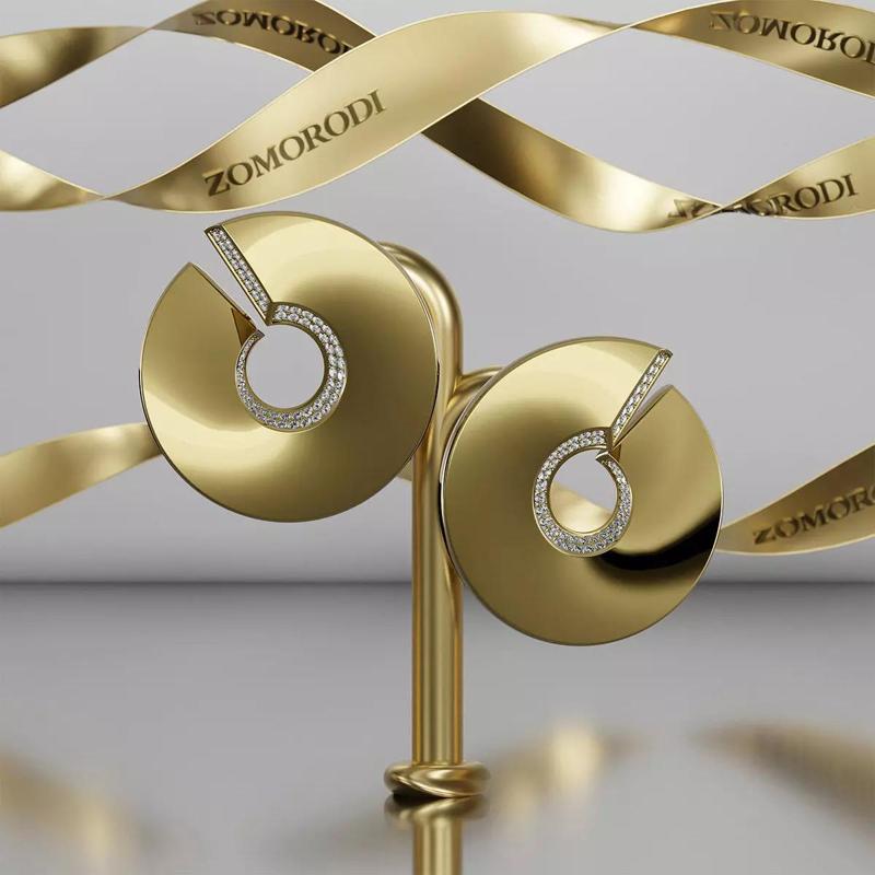 Golden Spiral Earrings