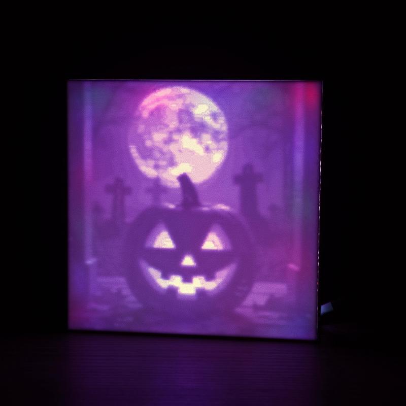 RB Living Halloween pumpkin light box decoration