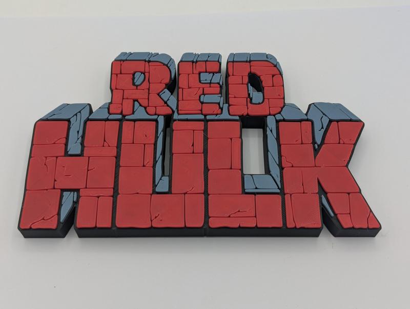 RED HULK - comic book logo