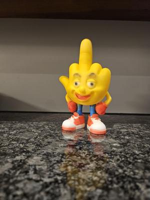 "Cheeky hand figure - the classic with middle finger"