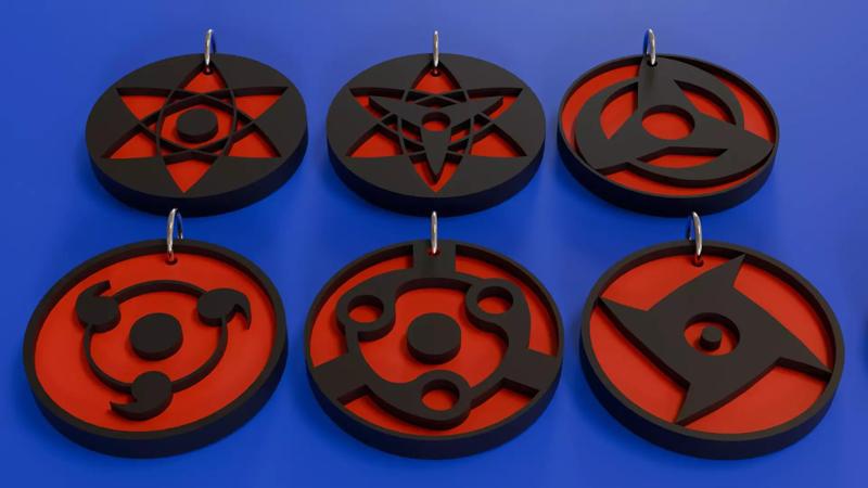 Mangekyou Sharingan Earrings