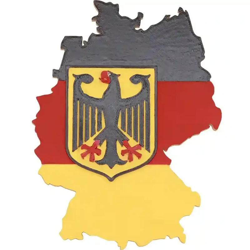 Germany Map Shaped coat of arms