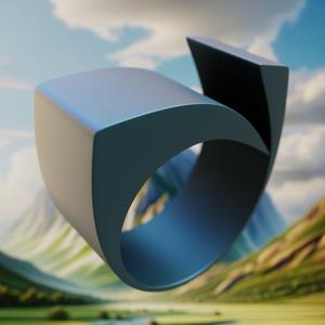 Blade Ring - Futuristic Asymmetrical 3D Print Jewelry 27