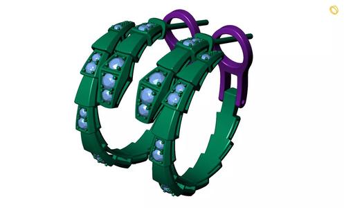 Snake earring