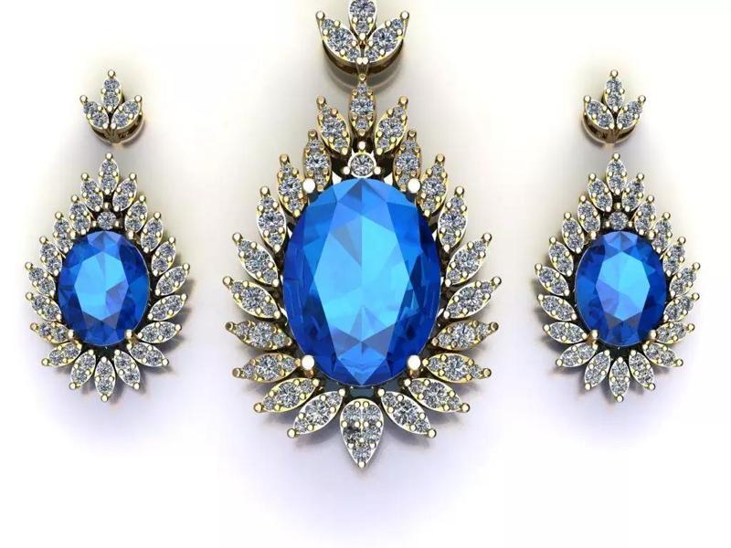 Set S 6 pendant and earring