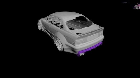 BMW E36 diffuser spoiler 1/1