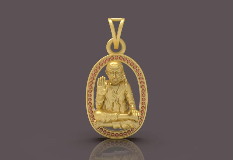 Saibaba Pendant - 0093
