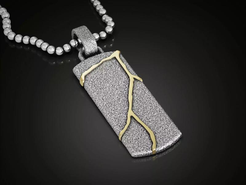 Kintsugi Japanese Art Pendant