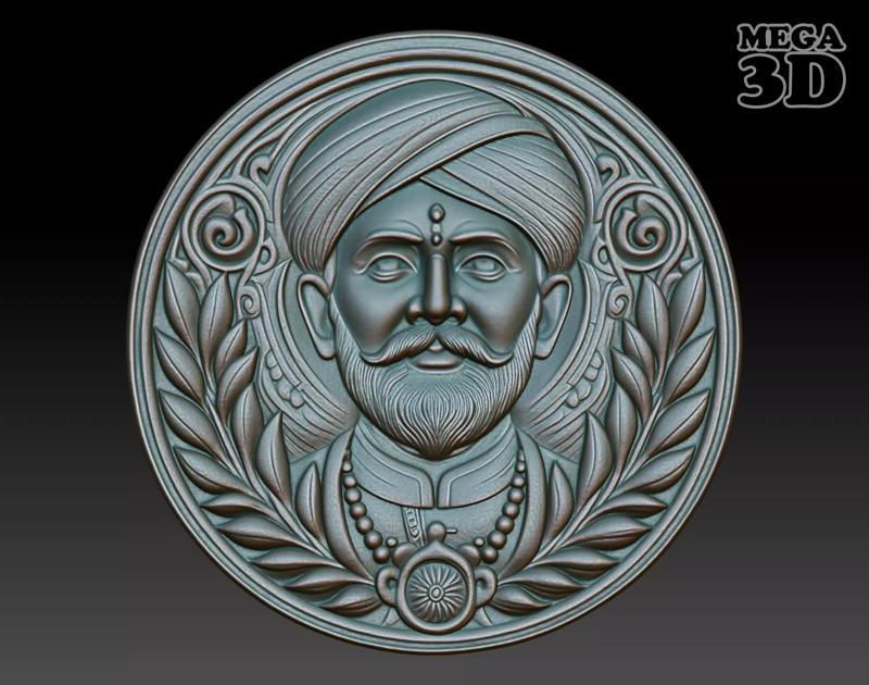 Indian Patriarch basrelief 13 240827