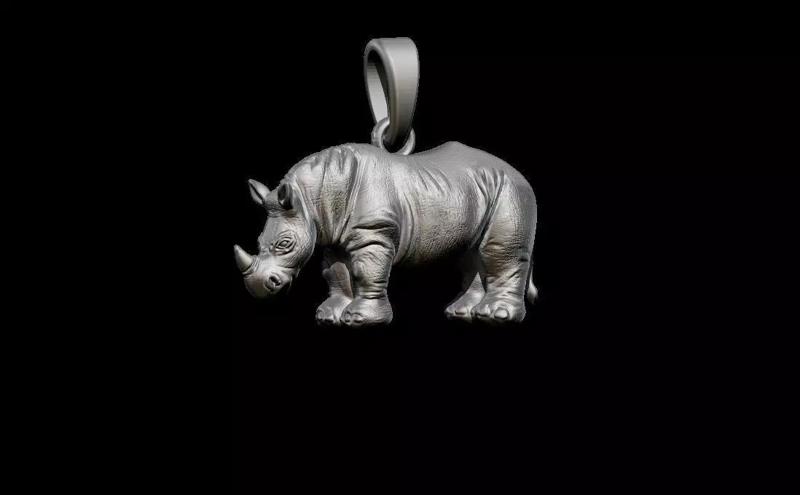 Rhino pendant