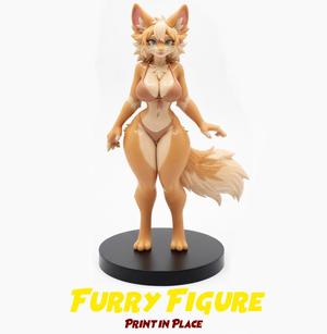 SCULPTURE - FURRY GIRL 3D