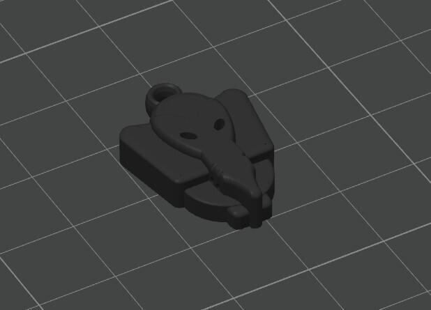 Necklace Pendant or Charm-Elephy