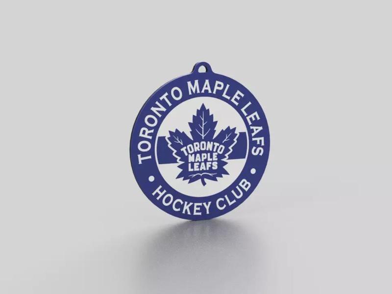 Toronto Maple Leafs Logo Keychain