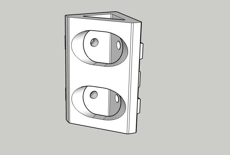 80/20 8040 T-slot 90° Inside Corner bracket