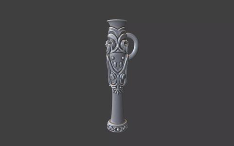ornamental scrollwork snorting tube pendant v2