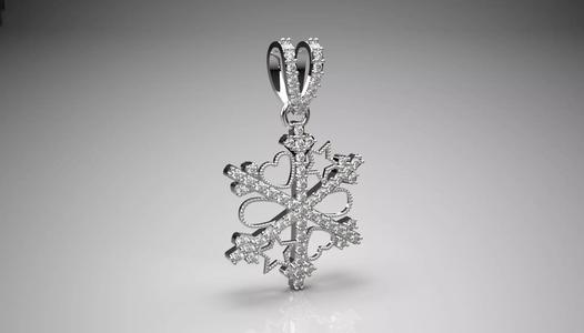 snow jewelry pendant jp0255