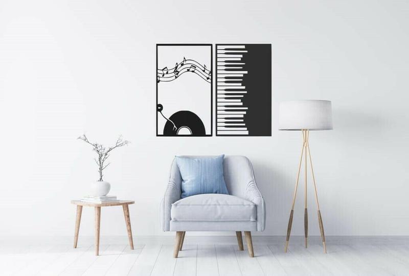 piano wall art - 2d