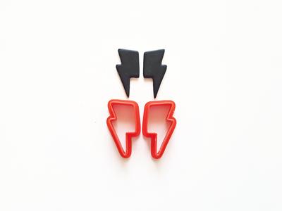 Lightning bolt clay cutter set