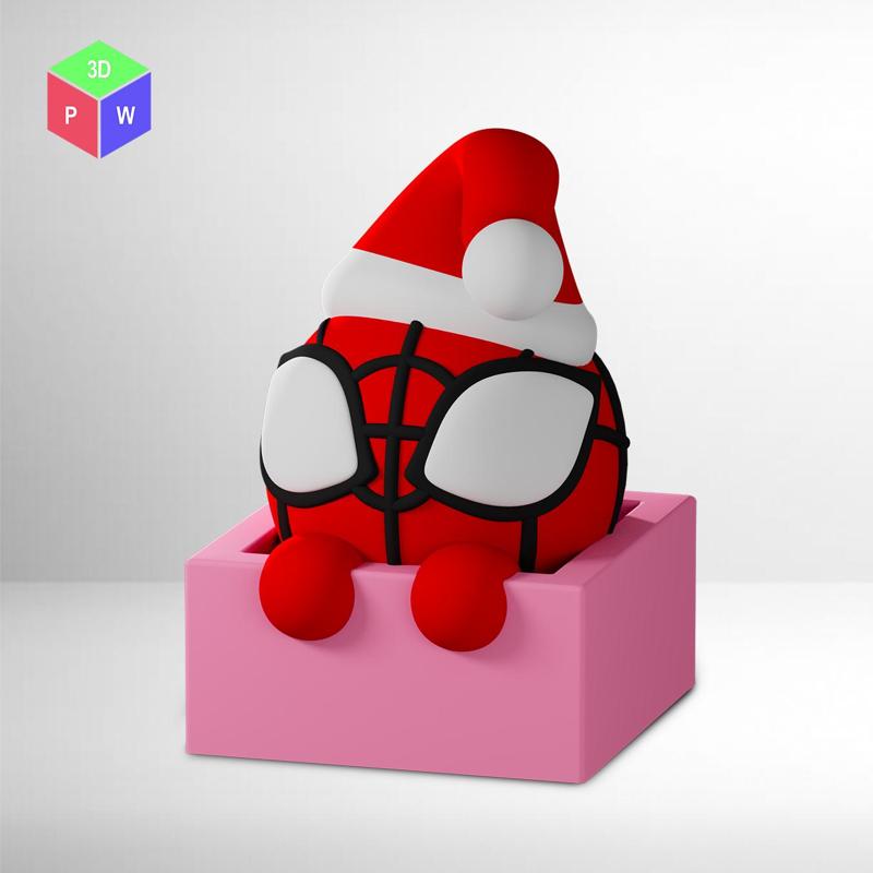 SPIDEY SANTA TOY PLUS KEYRING