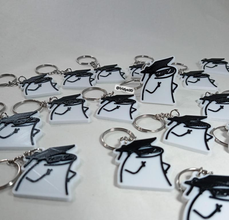 Flork graduate keychain - Flork llavero egresado