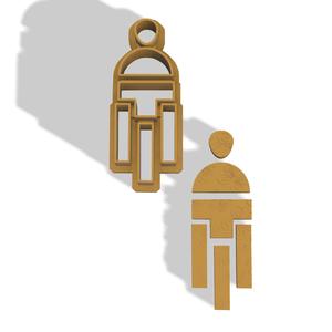 POLYMER CLAY TRIPTYCH EARRING CUTTER