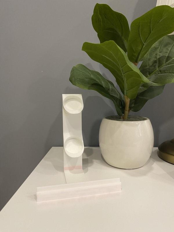 Long Lithophane stand with candles