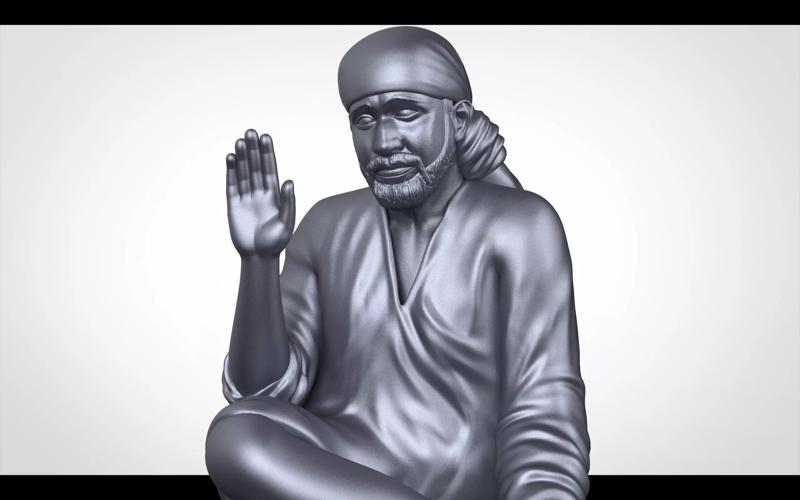 Saibaba 3d sculpture