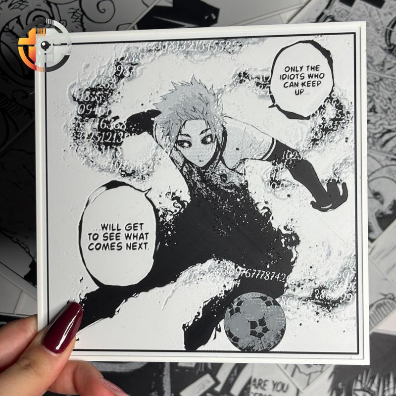 SAE ITOSHI | BLUE LOCK - WALL ART - DESK DECORATION - HUEFORGEENTHUSIAST - MANGA PANEL