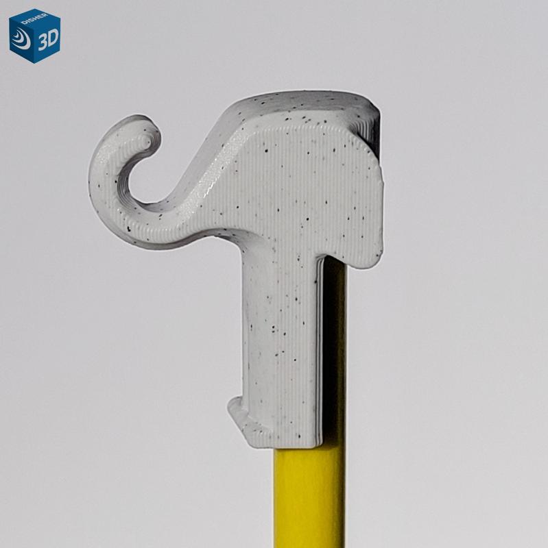 Driveway Marker Pole Hook for String Lights (Cute Elephant)