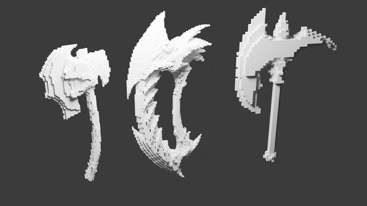 pixel axe