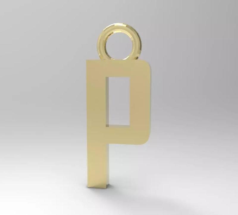 ALPHABET LATTER P PENDANT