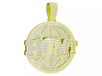 7917 HCMT hit hop diamond men pendant