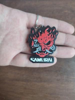 CyberPunk 2077 Samurai Logo Keychain