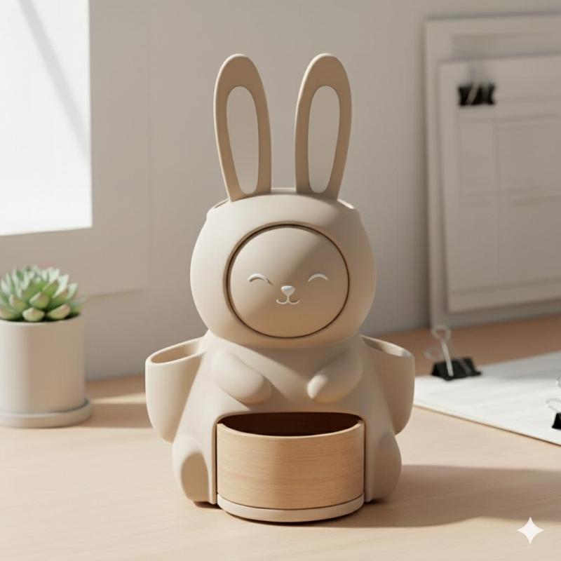 Bunny Desk Organizer 🖊️📚