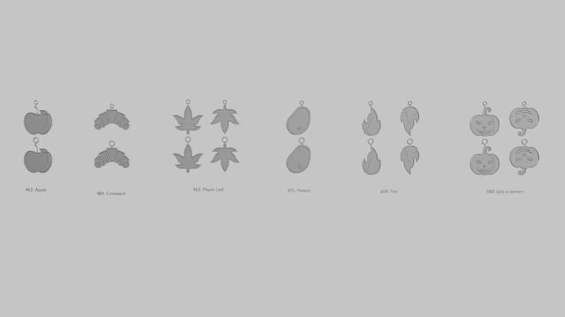 Autumn Harvest Mini STL Pendant Pack