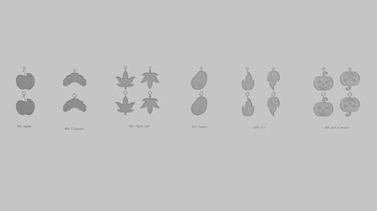 Autumn Harvest Mini STL Pendant Pack