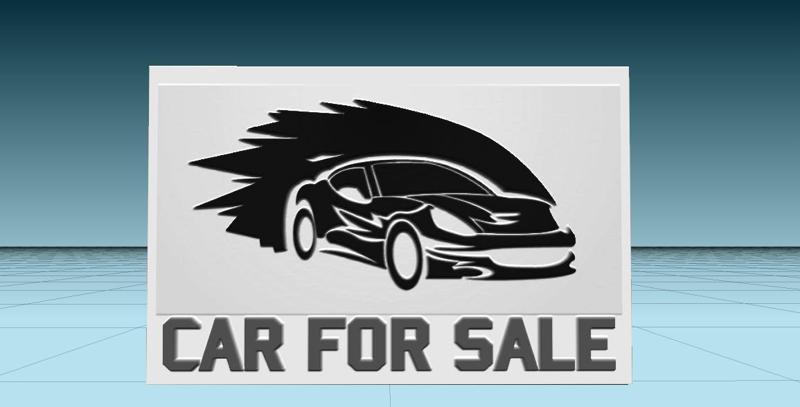 Car for sale Rubber stamp pad