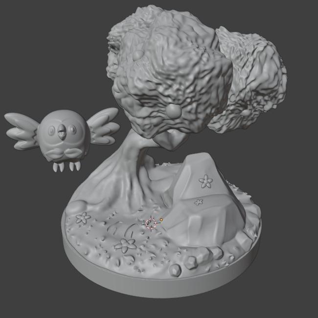 Diorama - Pokemon Rowlet