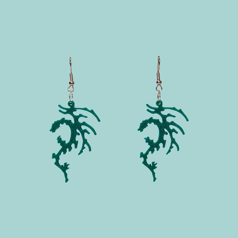 Lola Indigo Dragon earrings