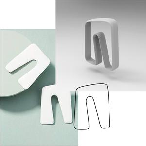 Organic shape cutter for polymer clay earring jewelery #4