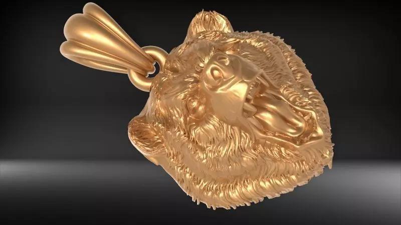 Angry Bear Pendant Jewelry