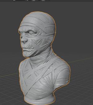 Free Mummy Bust – Wrapped in Ancient Bandages