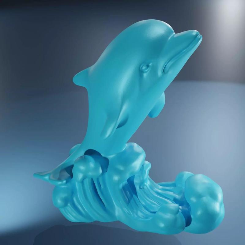 Dauphin vague 3d print