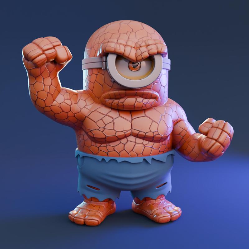 Minions - The Thing - Fantastic Four