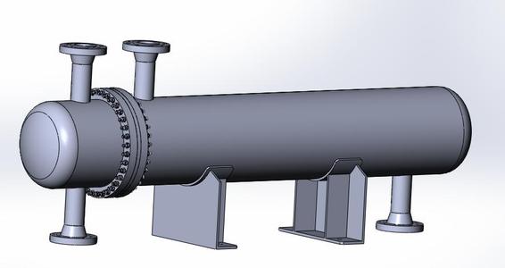 3D Model: Heat Exchanger (CAD, SolidWorks)