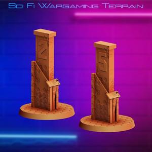 Objective Marker (Sci Fi Wargame Terrain Preview)