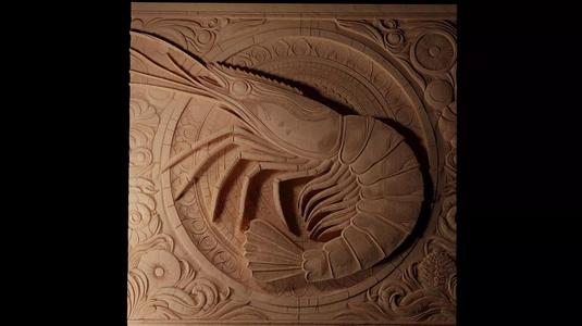 Shrimp CNC 3d Print High Relief Sand Casting